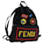 FENDI Backpack Nylon Leather Black Multicolor Auth ar7157a Multiple colors  ref.600532
