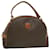 Céline CELINE Macadam Canvas Hand Bag PVC Leather Brown Auth ar7121  ref.600935