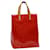 LOUIS VUITTON Monogram Vernis Reade MM Hand Bag Red M91086 LV Auth ki2018 Patent leather  ref.601020