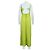 Coast Vestido maxi sem alças amarelo neon - vista 4