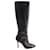 Valentino Rockstud Knielange Stiefel aus schwarzem Leder  ref.601340