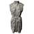 Burberry Landmark Print Belted Sleeveless Dress Shirt in Off White Silk  ref.601367
