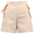 Pantaloncini Sandro Paris con dettaglio ruches in poliestere rosa  ref.601918