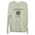 Casablanca Reverse Loopback Logo-Print Sweatshirt aus weißer cremefarbener Bio-Baumwolle Roh  ref.602051
