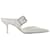 Alexander Mcqueen Boxcar pumps in Ivory and Silver Leather Multiple colors  ref.602086