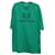 T-shirt Balenciaga Logo Print en Coton Turquoise Vert  ref.602090