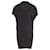 Vestido Helmut Lang Cocoon em lã preta Preto  ref.602218