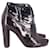 Louis Vuitton High Heel Stiefeletten aus schwarzem Lackleder  ref.602237