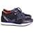 Jimmy Choo Low-Top-Sneaker aus marineblauem Wildleder Schweden  ref.602268