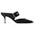 Alexander Mcqueen Zapatos de tacón de cuero negro Boxcar con herrajes plateados Multicolor  ref.602299