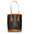 Louis Vuitton Brown Monogram Petit Bucket Leather Cloth Pony-style calfskin  ref.602492