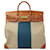Hermès Hermes Birkin HAC Flag 50 Tote Bag in Brown and Blue Canvas  Multiple colors Cloth  ref.602880