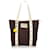 Louis Vuitton Brown Antigua Cabas MM White Dark brown Cloth Cloth  ref.602985