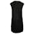 Helmut Lang Geprägtes Minikleid aus schwarzem Polyester  ref.603395