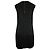 Helmut Lang Geprägtes Minikleid aus schwarzem Polyester - Ansicht 3