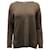 Vince Ribbed Neck Sweater in Brown Wool  ref.603571