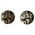 Chanel Aretes Negro Beige Metal Resina  ref.603796