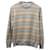 Brunello Cucinelli Stripe Knitted Sweater in Beige and Grey Cashmere Wool  ref.603859