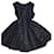 Red Valentino Schwarzes Kleid aus Tüll und Pailletten Seide Polyester  ref.604005