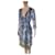 Diane Von Furstenberg Robes Soie Marron Bleu Vert  ref.604172