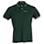 Camiseta Polo Prada listrada com detalhe de acabamento em algodão verde  ref.604216