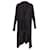Rick Owens Knitted Draped Cardigan in Black Cotton   ref.604226
