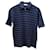 Loro Piana Gestreiftes Poloshirt aus marineblauer Baumwolle  ref.604229