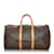 Louis Vuitton Brown Monogram Keepall 50 Leather Cloth  ref.604324