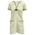 Sandro Josepha Tweed-Minikleid mit Zopfbesatz aus ecrufarbener Baumwolle Weiß Roh  ref.604652