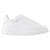 Alexander Mcqueen White and Iridescent Leather Oversized Sneakers  ref.604655