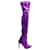Aquazzura Thigh High Boots in Purple Satin  ref.604859