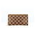 2004 LOUIS VUITTON Monogram Wallet Brown Leather  ref.604909