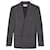 Saint Laurent Veste à double boutonnage en laine à rayures Black Wool  ref.604980