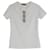 Dolce & Gabbana Dolce&Gabbana Blusen-T-Shirt mit Kristallen Weiß Baumwolle  ref.605347