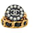 Chanel 95EIN GÜRTEL SCHWARZE STRASSSTEINE CC T70 Golden Metall  ref.605420