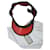Gucci Visor Hat Coton Rouge  ref.605441