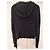 Blazer con capucha negro de viscosa Carla G. - vista 2
