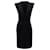 Alexander McQueen V-neck Midi Dress in Black Viscose Acetate Cellulose fibre  ref.606754