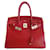 Hermès Sac Hermes Birkin 30 autruche Cuir autruche Rouge  ref.606827