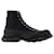Alexander Mcqueen Tread Slick Sneakers in Black Fabric Multiple colors Leather  ref.606855