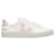 Veja Sneakers Campo en Cuir sans Chrome Blanc et Rose Multicolore  ref.606980