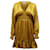 Mini abito Ulla Johnson Odette in seta dorata D'oro  ref.607023