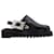 Toga Pulla AJ1217 - Black Leather Sandals  ref.607051