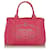 Bolsa de lona com logotipo Prada Pink Canapa Rosa Pano  ref.607290