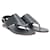 Hermès Black Leather Kola Thong Flat Slingback Sandals  ref.607782