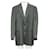 Armani Dark Grey Textured Blazer Wool  ref.607847