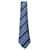 Louis Vuitton Dunkelblaue gestreifte Monogramm-Druck-Krawatte Seide  ref.607862