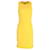 Stella Mc Cartney Stella McCartney Figurbetontes Kleid mit Spitzenbesatz aus gelber Baumwolle  ref.608232