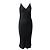 Vestido midi lencero Haider Ackermann en satén de seda negro