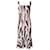Vestido canelado sem mangas Dolce & Gabbana em viscose estampado preto Fibra de celulose  ref.608309